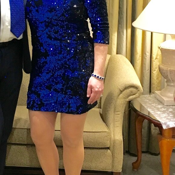Blue sequins Coctail Dress from Zara - Picture 6 of 6